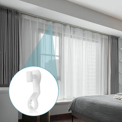 50pcs Plastic Curtain Gliders for Window, Shower Curtains, Doors