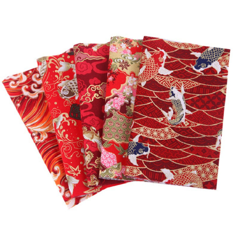 30pcs Japanese Fabric Print DIY Patchwork Material Set
