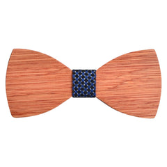 Men's Wooden Bow Tie Natural Wood Bow Tie Hook Closure