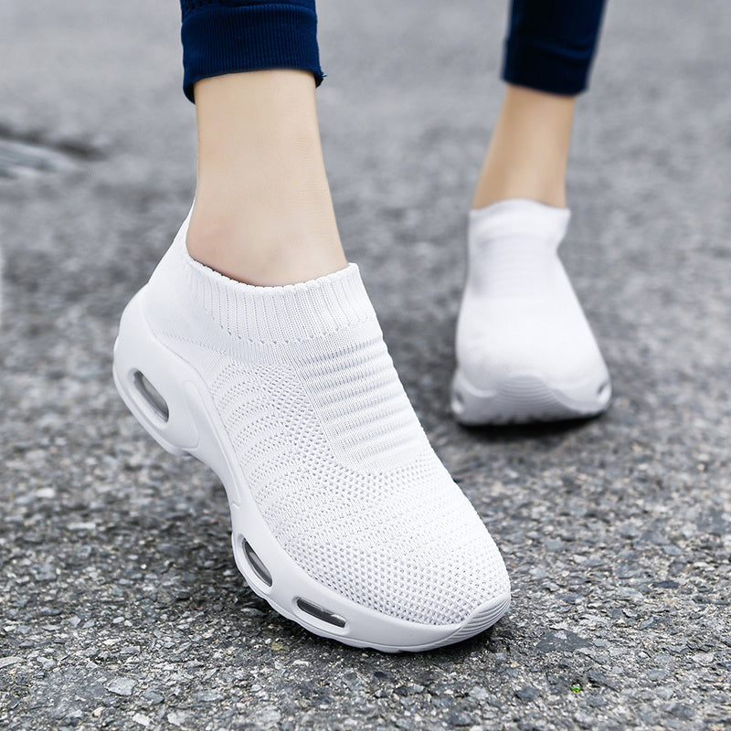 Women's Knitting Socks Air Cushion Running Shoes