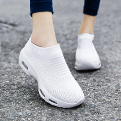 Women's Knitting Socks Air Cushion Running Shoes