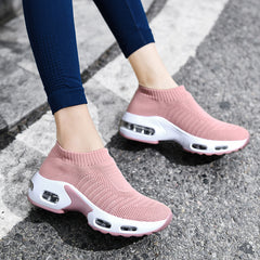 Women's Knitting Socks Air Cushion Running Shoes