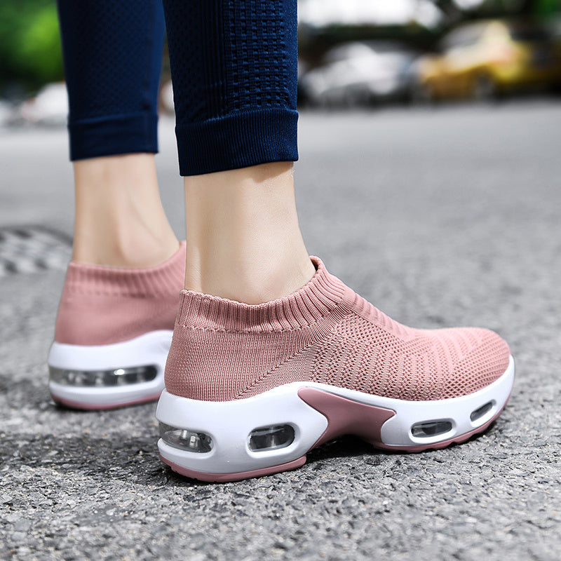 Women's Knitting Socks Air Cushion Running Shoes