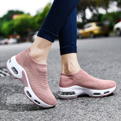 Women's Knitting Socks Air Cushion Running Shoes