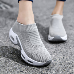 Women's Knitting Socks Air Cushion Running Shoes