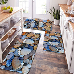 Non Slip 3D Pebbles Floor Mat for Home and Bathroom