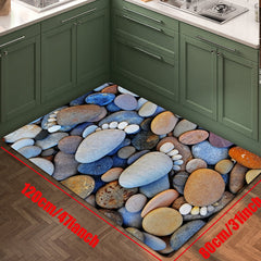 Non Slip 3D Pebbles Floor Mat for Home and Bathroom