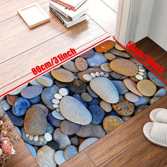 Non Slip 3D Pebbles Floor Mat for Home and Bathroom