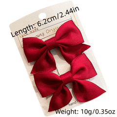 2pcs Sweet Cartoon Bow Hair Clips for Girls