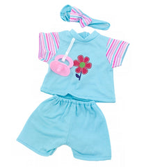 18 Inch Doll Clothes Accessories Tops Pacifier Shorts Headbands Fits Baby Dolls