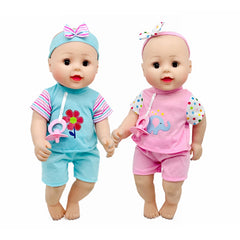 18 Inch Doll Clothes Accessories Tops Pacifier Shorts Headbands Fits Baby Dolls