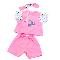 18 Inch Doll Clothes Accessories Tops Pacifier Shorts Headbands Fits Baby Dolls