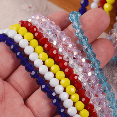 150Pcs Czech AB Round Glass Beads DIY Jewelry Making Faceted Crystal 3mm