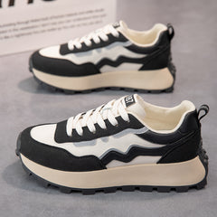 Women's Chunky Sneakers Lace Up Thick Bottom Dad Shoes
