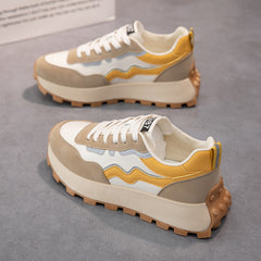 Women's Chunky Sneakers Lace Up Thick Bottom Dad Shoes