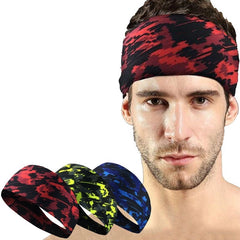 Camouflage Sports Headband Running Gym Yoga Hair Band