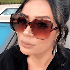 Large Square Sunglasses Gradient Glasses UV400