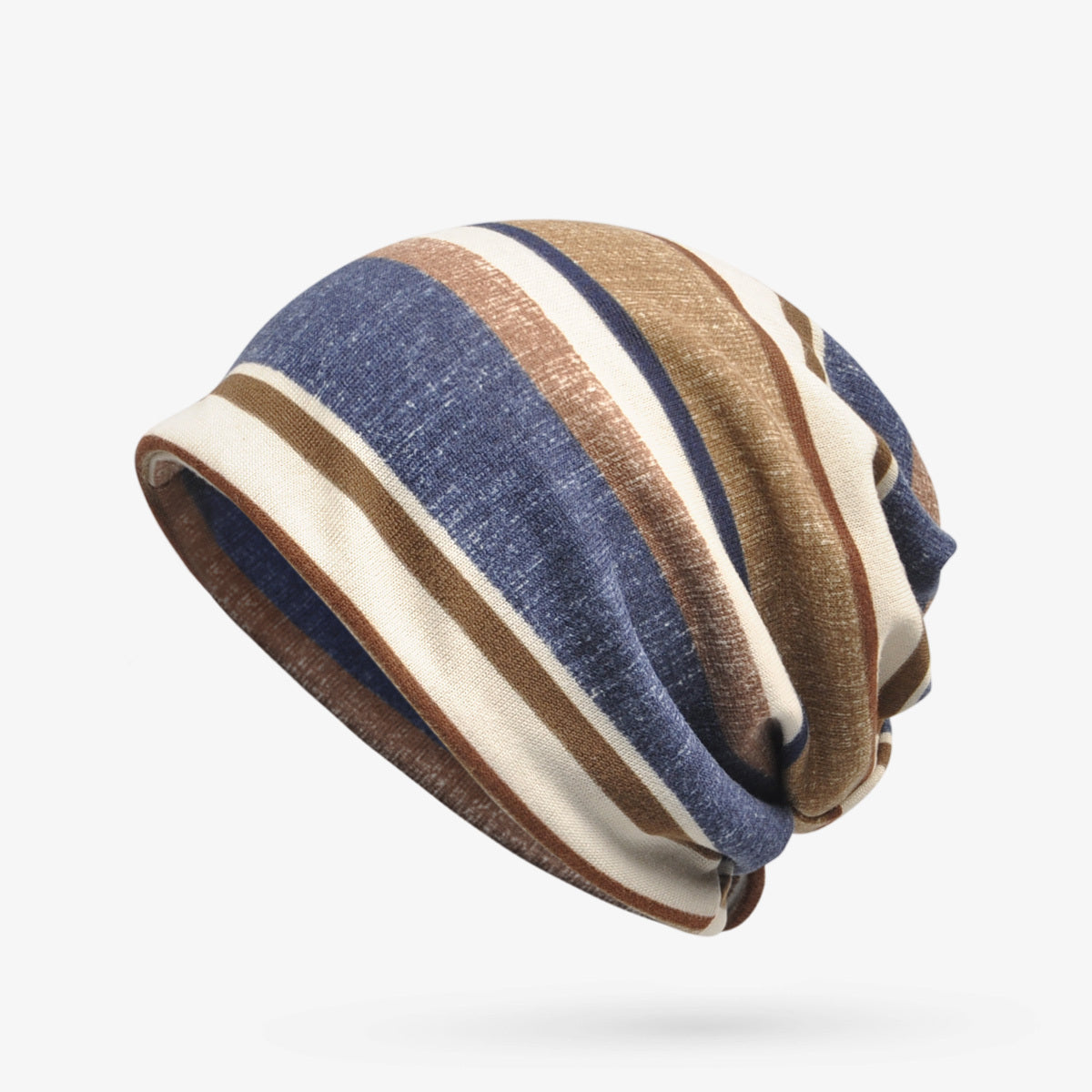 Striped Pattern Slouchy Beanie Hip Hop Skullies Cap Hat