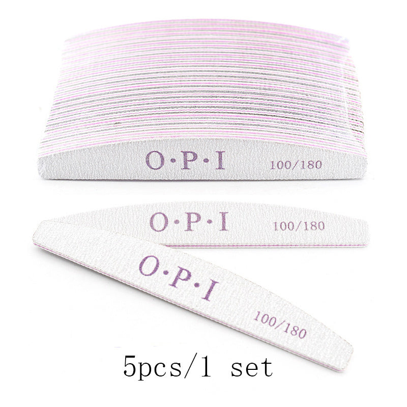 10Pcs Nail File 100 180 Sandpaper for Manicure Buffer Tools