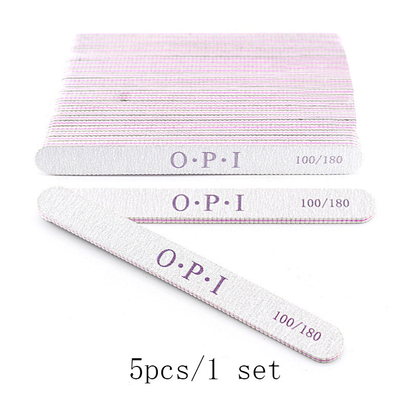 10Pcs Nail File 100 180 Sandpaper for Manicure Buffer Tools
