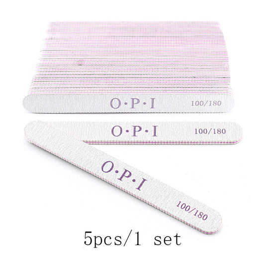 10Pcs Nail File 100 180 Sandpaper for Manicure Buffer Tools