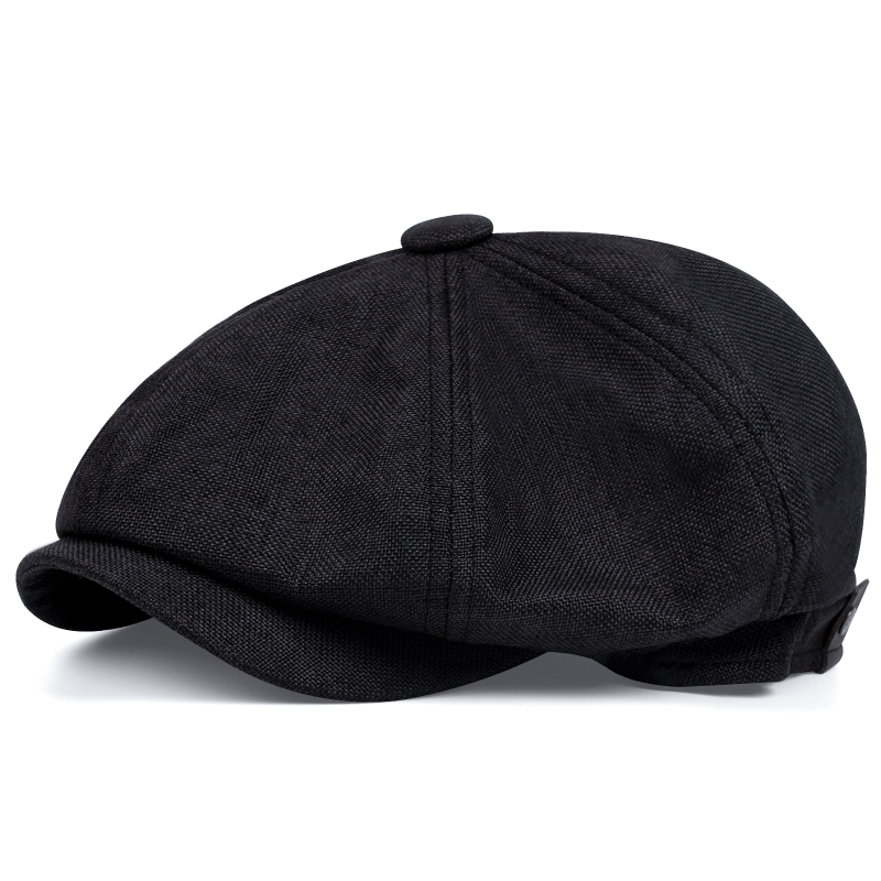 Vintage Block Beret British Style Octagonal Hat Newsboy Hat Casual Painter Hats