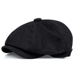 Vintage Block Beret British Style Octagonal Hat Newsboy Hat Casual Painter Hats