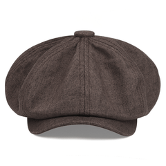Vintage Block Beret British Style Octagonal Hat Newsboy Hat Casual Painter Hats