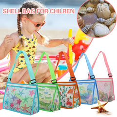 Girls Cartoon Mesh Breathable Messenger Bag Lightweight Zipper Organizer Bag