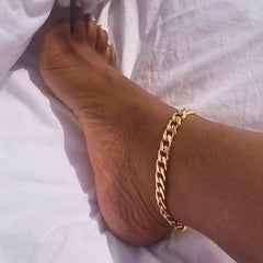 Chunky Chain Anklet & Titanium Steel Chain Anklet