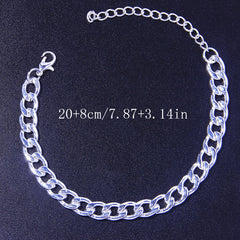 Chunky Chain Anklet & Titanium Steel Chain Anklet