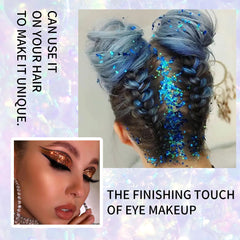 10 Colors Diamond Monochromatic Sequin Liquid Eyeshadow Gel