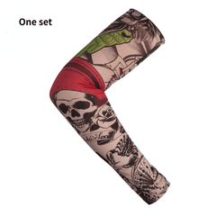 Flower Print Arm Tattoo Sleeves for Sun Protection and Style