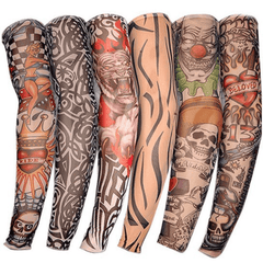 Flower Print Arm Tattoo Sleeves for Sun Protection and Style