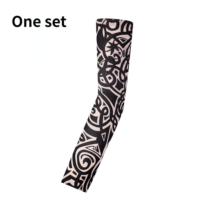 Flower Print Arm Tattoo Sleeves for Sun Protection and Style