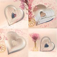 Outdoor Metal 3D Wind Spinner Hanging Yard Garden Decor Stainless Steel Spinners