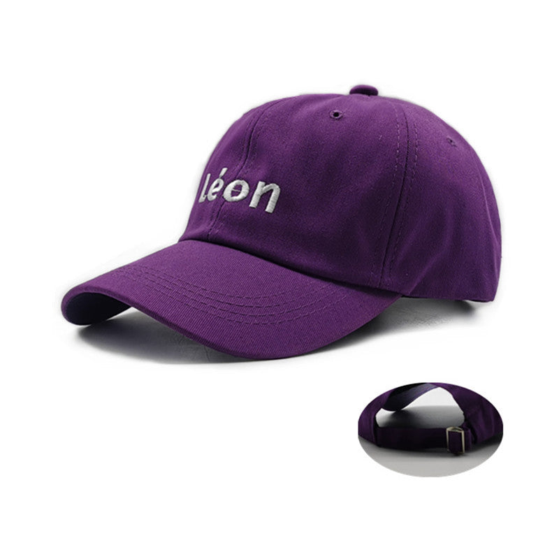 Peaked Cap Baseball Cap Letter Solid Sun Hat Unisex