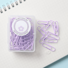 50pcs Makaron Paper Clip Boxed Office Supplies