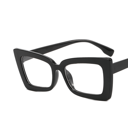 Cat Eye Clear Lens Glasses Women Men Anti Light Minimalist Reading Glasses