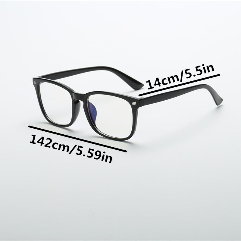 Square Frame Glasses Cat Eye Transparent Lens Lightweight Eyewear