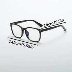 Square Frame Glasses Cat Eye Transparent Lens Lightweight Eyewear