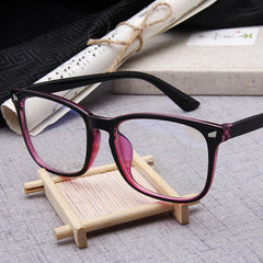 Square Frame Glasses Cat Eye Transparent Lens Lightweight Eyewear