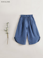 MARC&JANIE Girls' Linen Wide leg Pants