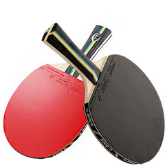 Table Tennis Paddle with Ergonomic Handle and Storage Bag