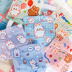 10pcs Small Bear Snack Ziplock Bags