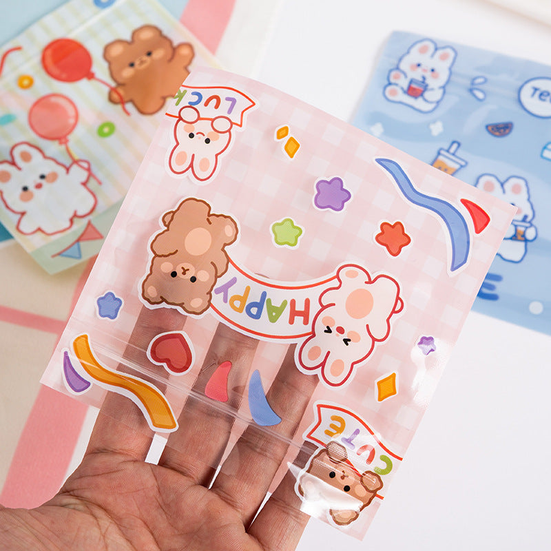 10pcs Small Bear Snack Ziplock Bags