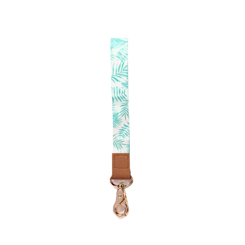 Colorful Wristlet Key Chain Holder with Wrist Lanyard