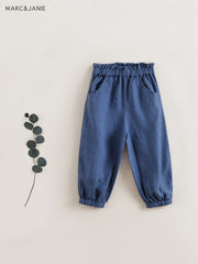 MARC&JANIE Girl's Linen Baggy Casual Pants Mosquito Proof Pants