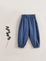 MARC&JANIE Girl's Linen Baggy Casual Pants Mosquito Proof Pants