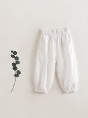MARC&JANIE Girl's Linen Baggy Casual Pants Mosquito Proof Pants